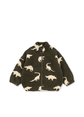 Konges Slojd Jody Teddy Jacket GRS - Dino Silhouette Konges Slojd Jody Teddy Jacket GRS - Dino Silhouette