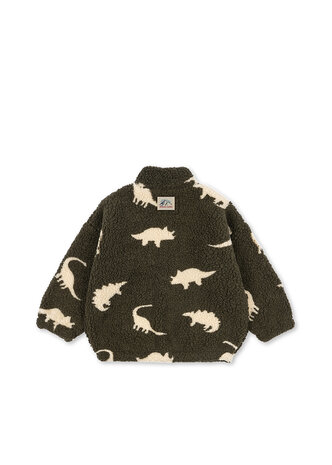 Konges Slojd Jody Teddy Jacket GRS - Dino Silhouette Konges Slojd Jody Teddy Jacket GRS - Dino Silhouette