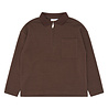 The New Varl OS Longsleeve Polo Chestnut The New Varl OS Longsleeve Polo Chestnut