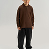 The New Varl OS Longsleeve Polo Chestnut The New Varl OS Longsleeve Polo Chestnut