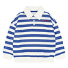The New Vidar OS Polo Sweatshirt Mazarine Blue Striped