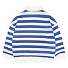 The New Vidar OS Polo Sweatshirt Mazarine Blue Striped