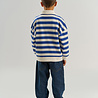 The New Vidar OS Polo Sweatshirt Mazarine Blue Striped