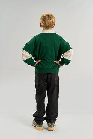 The New Virgil OS Polo Sweatshirt June Bug The New Virgil OS Polo Sweatshirt June Bug