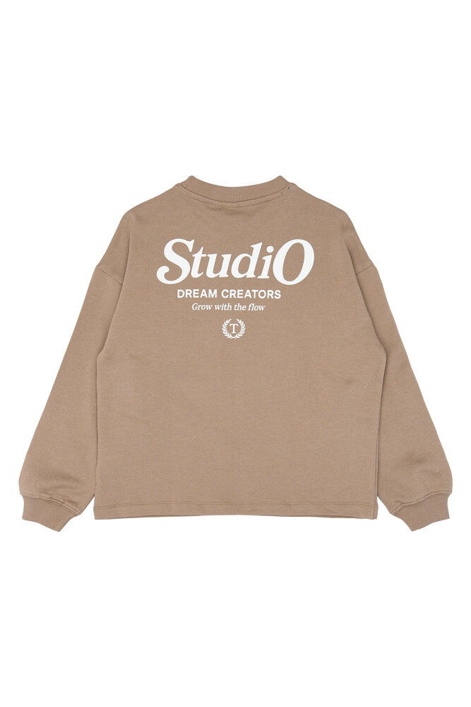 The New Vicente OS Sweatshirt-Taupe Gray The New Vicente OS Sweatshirt-Taupe Gray