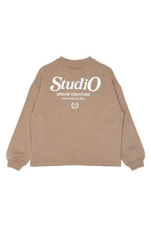 The New Vicente OS Sweatshirt-Taupe Gray The New Vicente OS Sweatshirt-Taupe Gray
