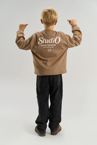 The New Vicente OS Sweatshirt-Taupe Gray The New Vicente OS Sweatshirt-Taupe Gray