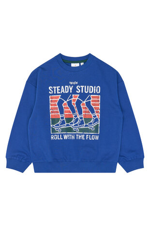 The New Vern OS Sweatshirt Mazarine Blue The New Vern OS Sweatshirt Mazarine Blue