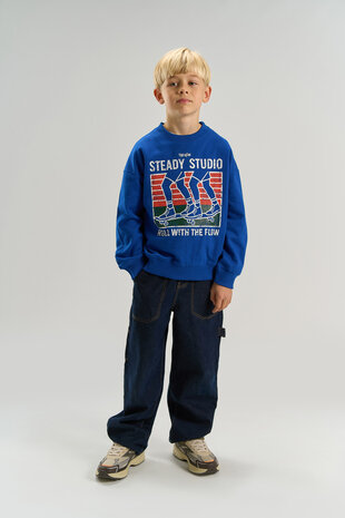 The New Vern OS Sweatshirt Mazarine Blue The New Vern OS Sweatshirt Mazarine Blue