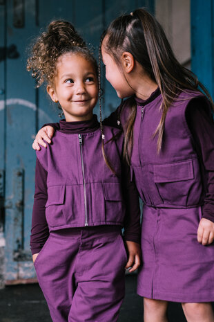 Jacky Sue Lewis Top - Dark Berry