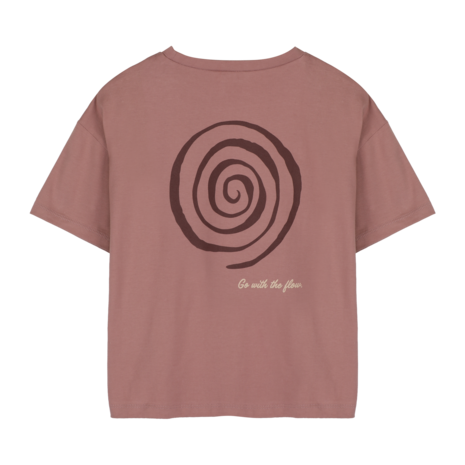 Jacky Sue Swirl Tee - Clay Pink