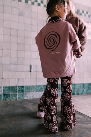 Jacky Sue Swirl Tee - Clay Pink