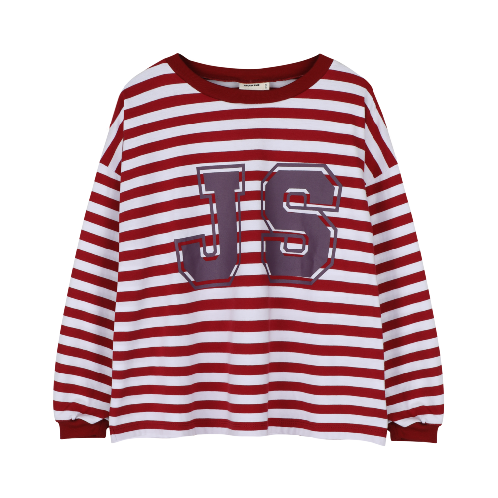 Jacky Sue JS Longsleeve - Burgundy / Cream Stripe