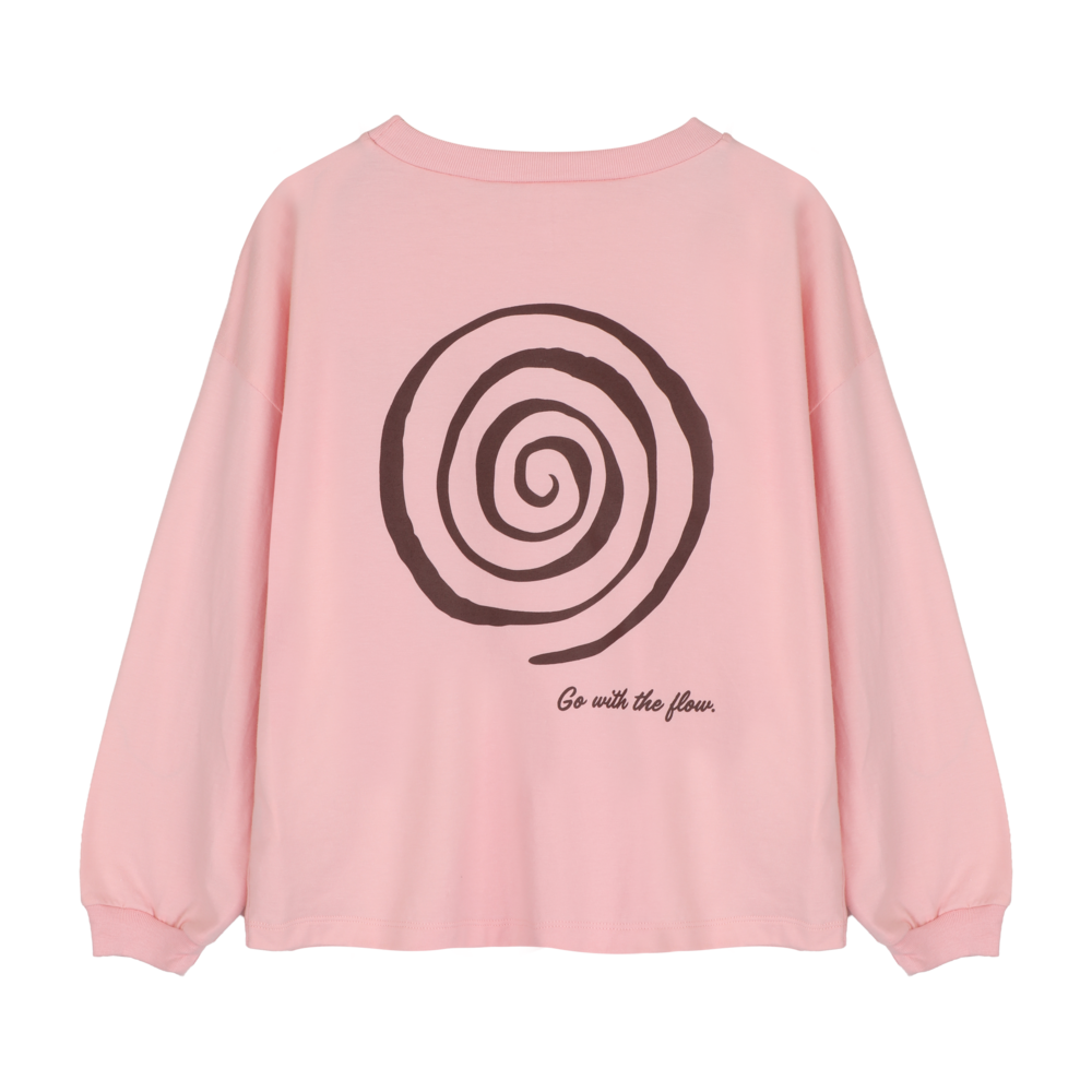 Jacky Sue Swirl Longsleeve - Soft Peach Pink Jacky Sue Swirl Longsleeve - Soft Peach Pink