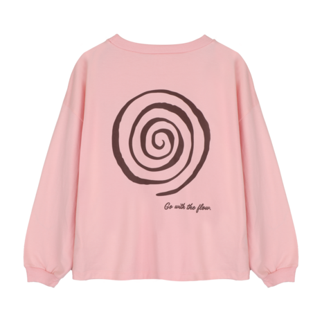 Jacky Sue Swirl Longsleeve - Soft Peach Pink Jacky Sue Swirl Longsleeve - Soft Peach Pink