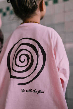 Jacky Sue Swirl Longsleeve - Soft Peach Pink Jacky Sue Swirl Longsleeve - Soft Peach Pink
