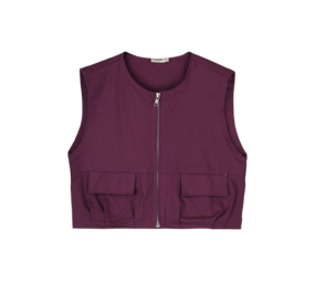 Jacky Sue Belle Vest - Deep Burgundy