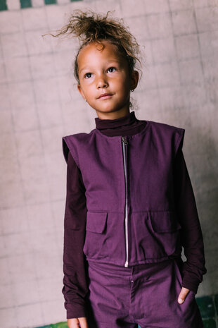 Jacky Sue Belle Vest - Deep Burgundy