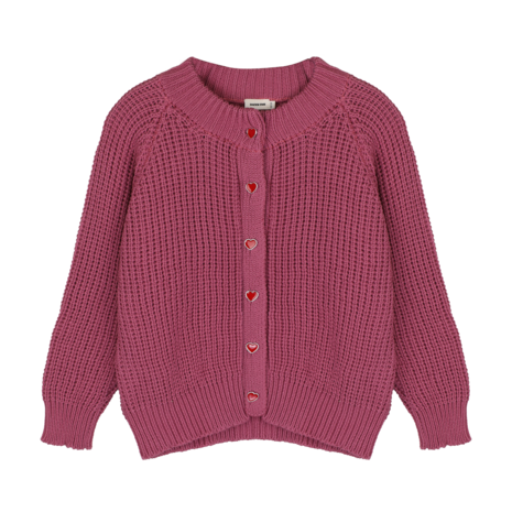 Jacky Sue Lovi Hand Knitted Cardigan - Vintage Pink Jacky Sue Lovi Hand Knitted Cardigan - Vintage Pink