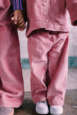 Jacky Sue Mosie Pants - Salmon Corduroy
