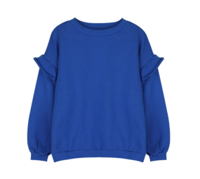 Jacky Sue Lois Ruffle Sweater - Cobalt Blue
