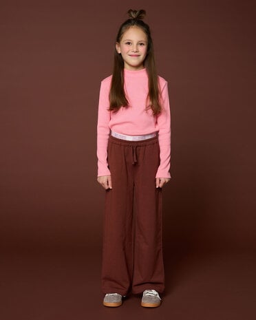 Petit Blush Broek Wide Leg Brown Petit Blush Broek Wide Leg Brown