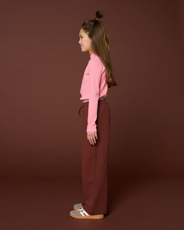 Petit Blush Broek Wide Leg Brown Petit Blush Broek Wide Leg Brown