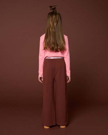 Petit Blush Broek Wide Leg Brown Petit Blush Broek Wide Leg Brown