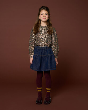 Petit Blush Rokje Denim Ruffle Dark Blue Petit Blush Rokje Denim Ruffle Dark Blue