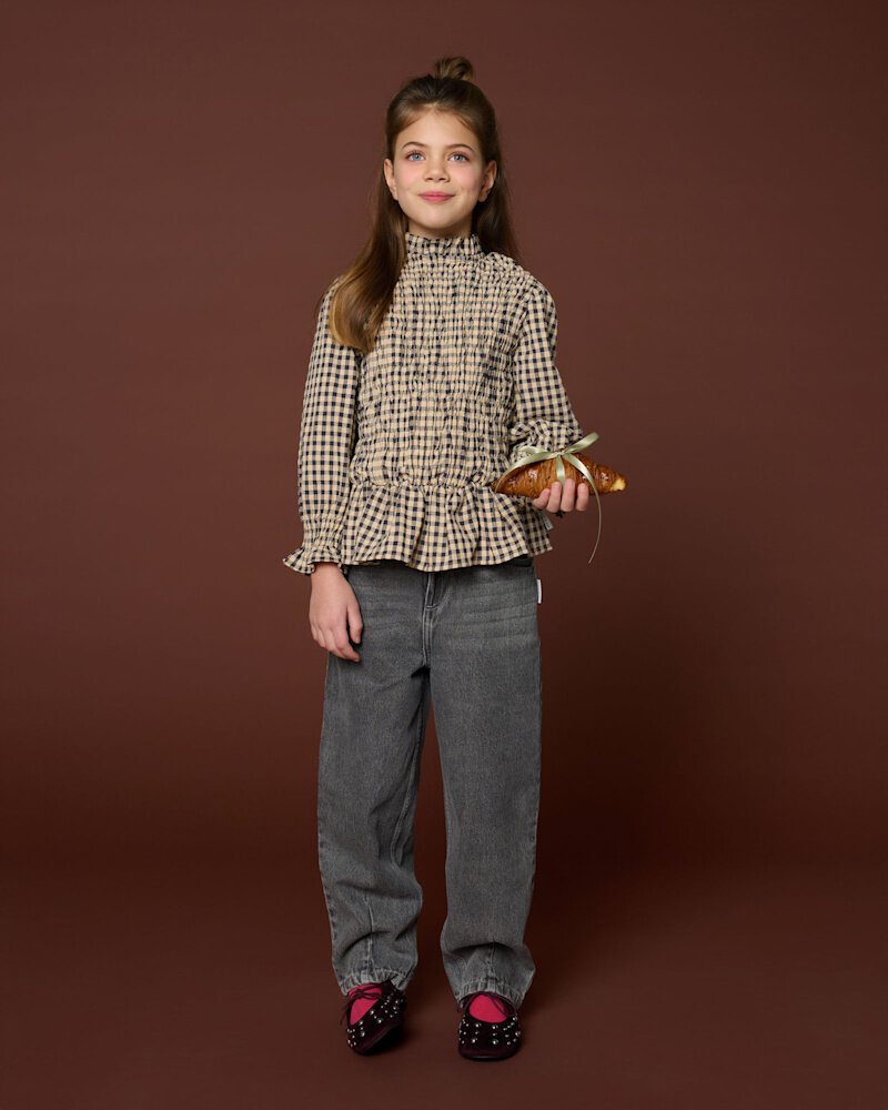 Petit Blush Jeans Ballon Fit Washed Grey Petit Blush Jeans Ballon Fit Washed Grey