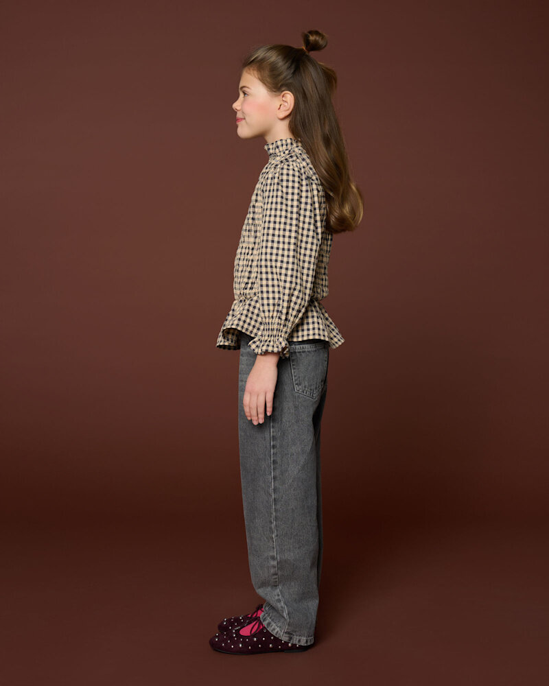 Petit Blush Jeans Ballon Fit Washed Grey Petit Blush Jeans Ballon Fit Washed Grey
