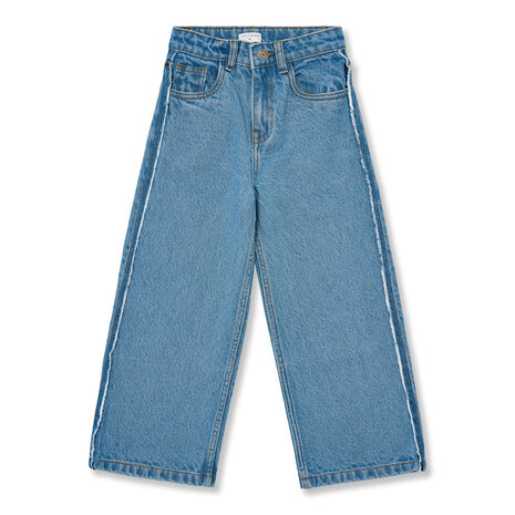 Petit Blush Jeans Wide Leg Mid Blue Petit Blush Jeans Wide Leg Mid Blue