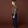 Petit Blush Top Puff Sleeve Leopard