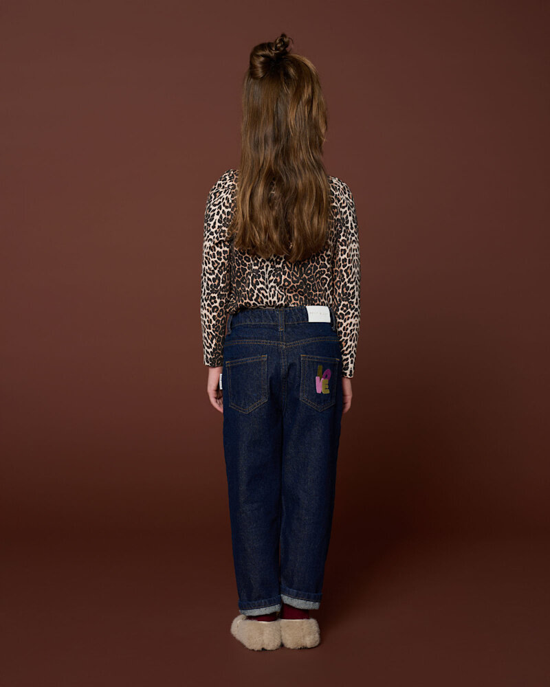 Petit Blush Top Puff Sleeve Leopard