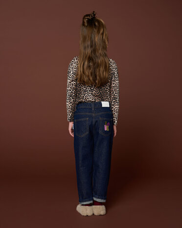 Petit Blush Top Puff Sleeve Leopard