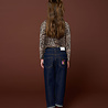 Petit Blush Top Puff Sleeve Leopard
