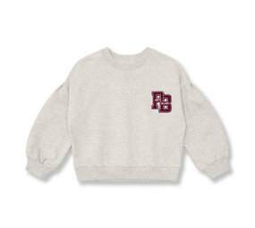Petit Blush Easy Sweater PB Logo Grey Melange