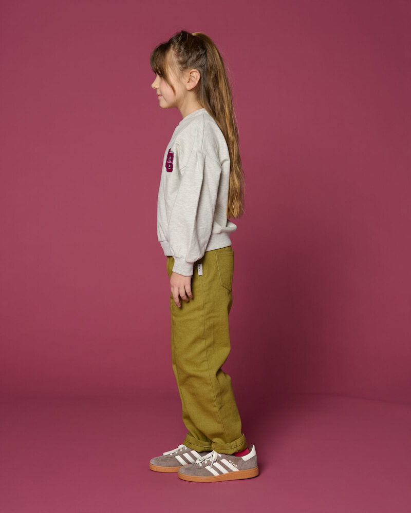 Petit Blush Easy Sweater PB Logo Grey Melange Petit Blush Easy Sweater PB Logo Grey Melange