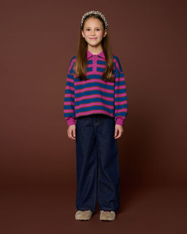 Petit Blush Jeans Wide Leg Dark Blue Petit Blush Jeans Wide Leg Dark Blue
