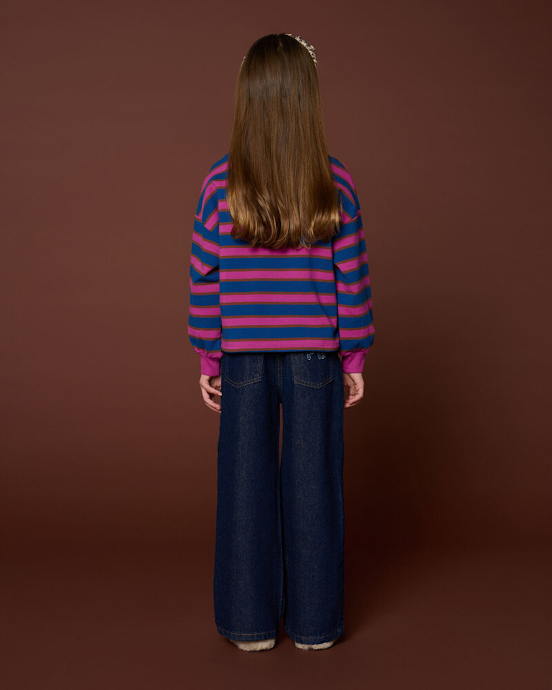 Petit Blush Jeans Wide Leg Dark Blue Petit Blush Jeans Wide Leg Dark Blue