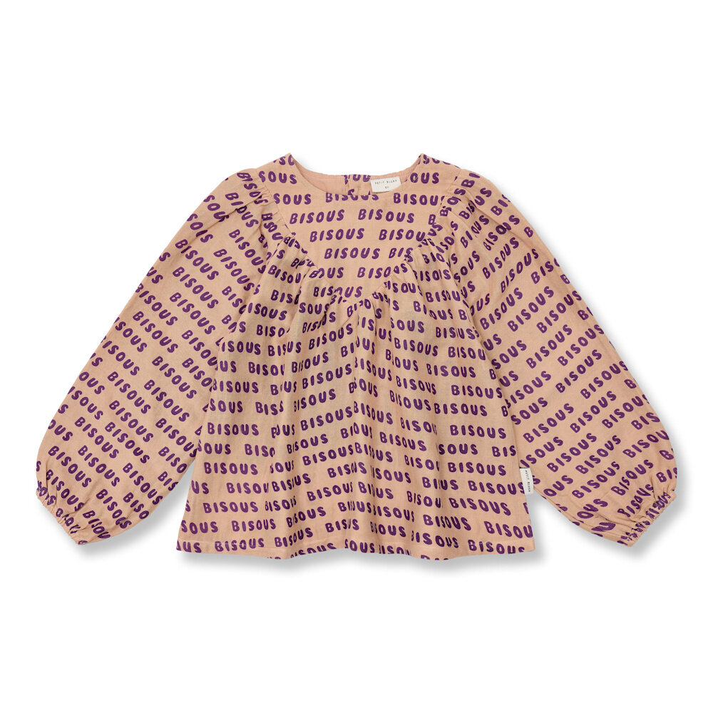 Petit Blush Blouse Kate Bisous Cork Purple Petit Blush Blouse Kate Bisous Cork Purple