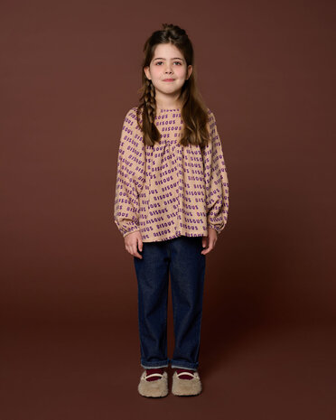 Petit Blush Blouse Kate Bisous Cork Purple Petit Blush Blouse Kate Bisous Cork Purple