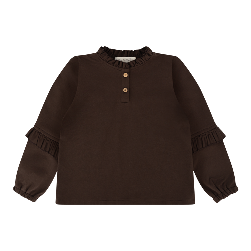 The littlecuties Shirt Malana Chocolate Brown The littlecuties Shirt Malana Chocolate Brown
