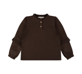 The littlecuties Shirt Malana Chocolate Brown