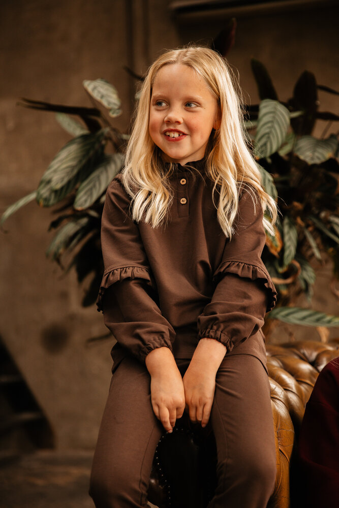 The littlecuties Shirt Malana Chocolate Brown The littlecuties Shirt Malana Chocolate Brown