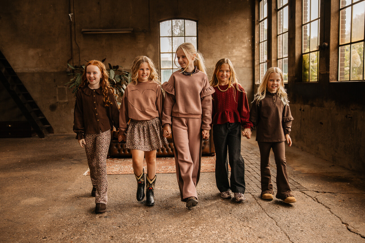 The littlecuties Broek Louann Chocolate Brown