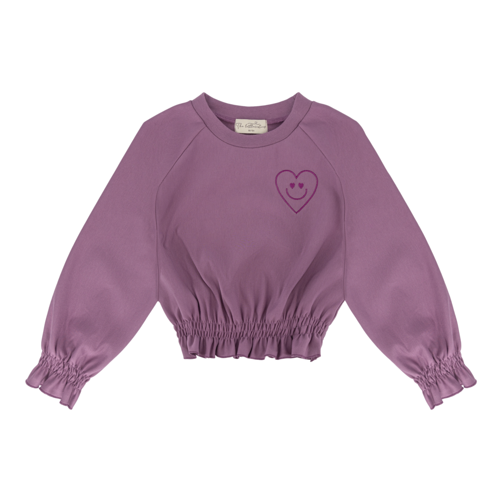 The littlecuties Top Ivory Old Lilac