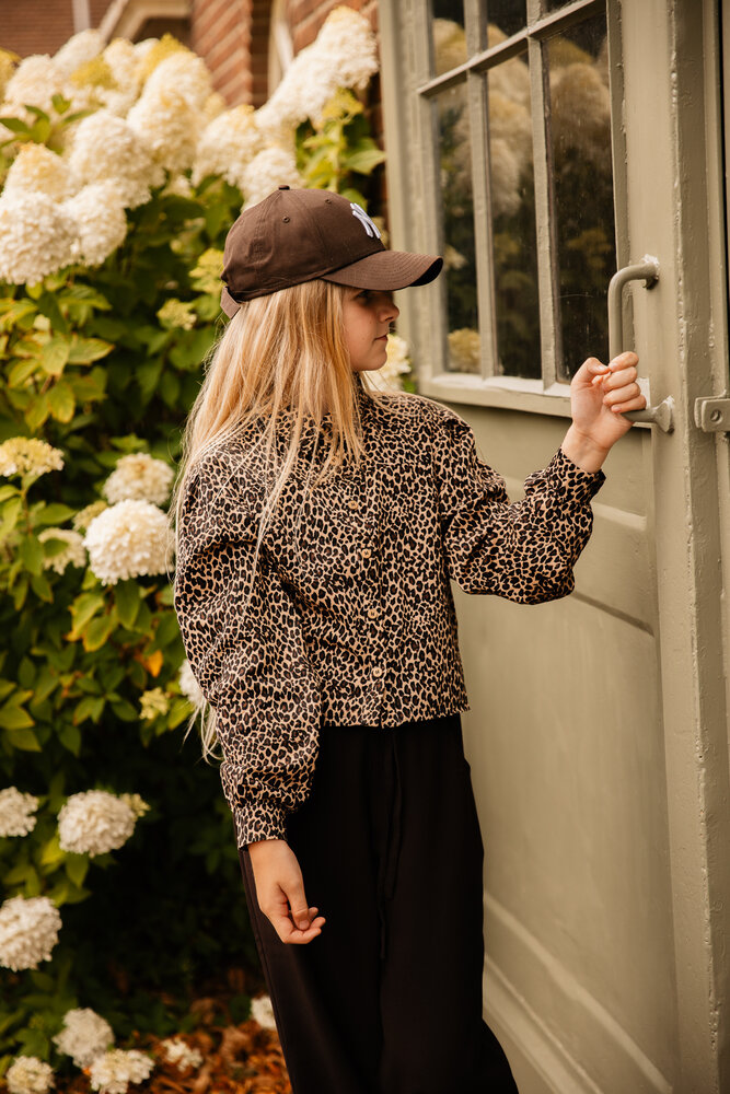 The littlecuties Blouse Quinn Cotton Leopard