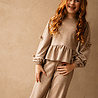 The littlecuties Broek Louann Beige Melange