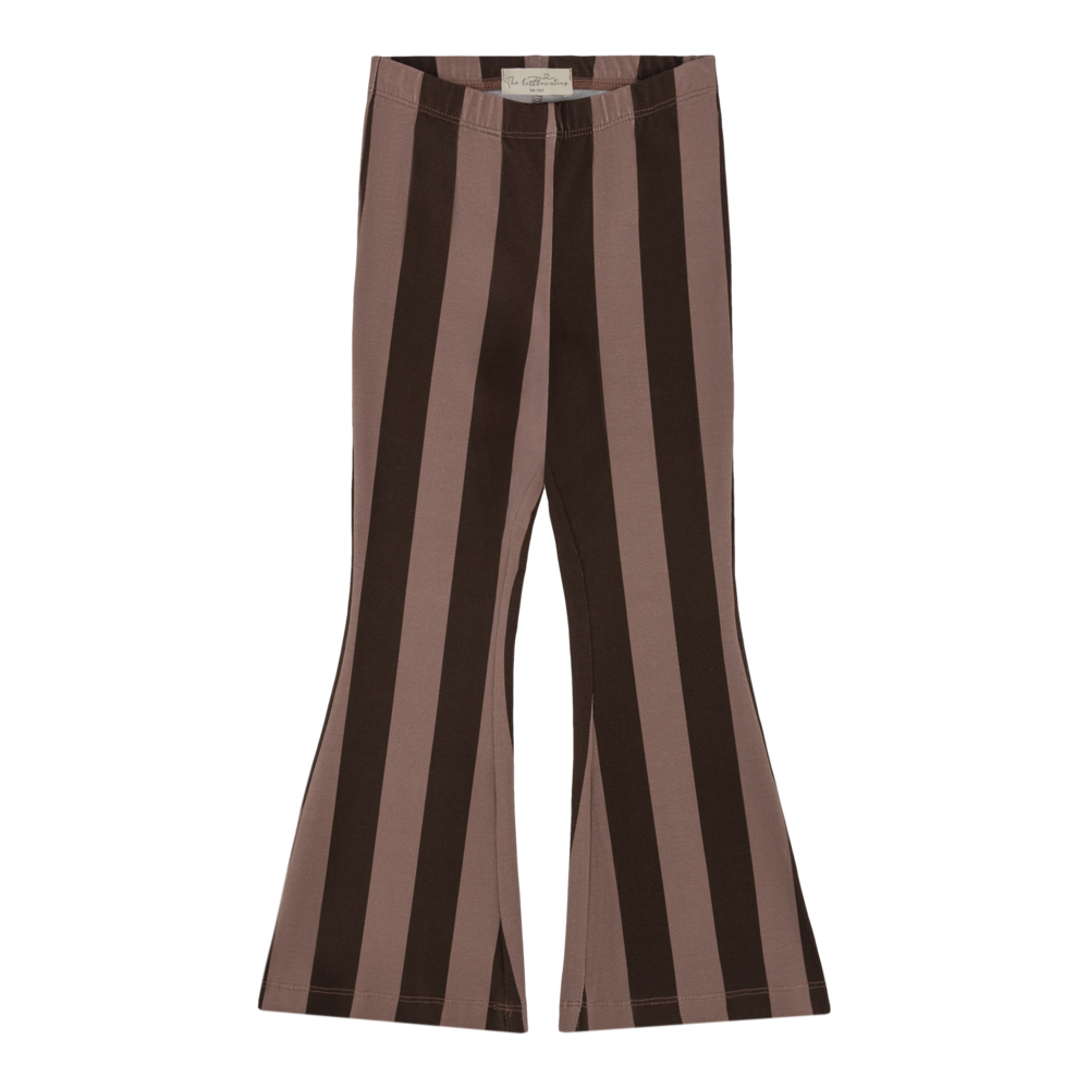 The littlecuties Broek Chocolate Mauve Stripes